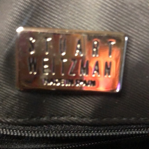 STUART WEITZMAN dark emerald green soft leather shoulder handbag. - Picture 14 of 16